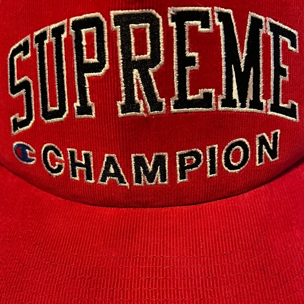 SUPREME X CHAMPION SNAPBACK RED - Picture 8 of 8